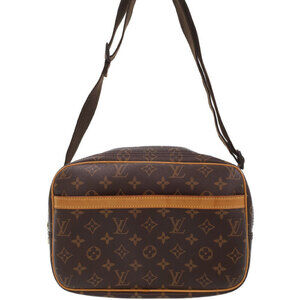 Louis Vuitton Monogram Leather Brown Reporter Shoulder Bag